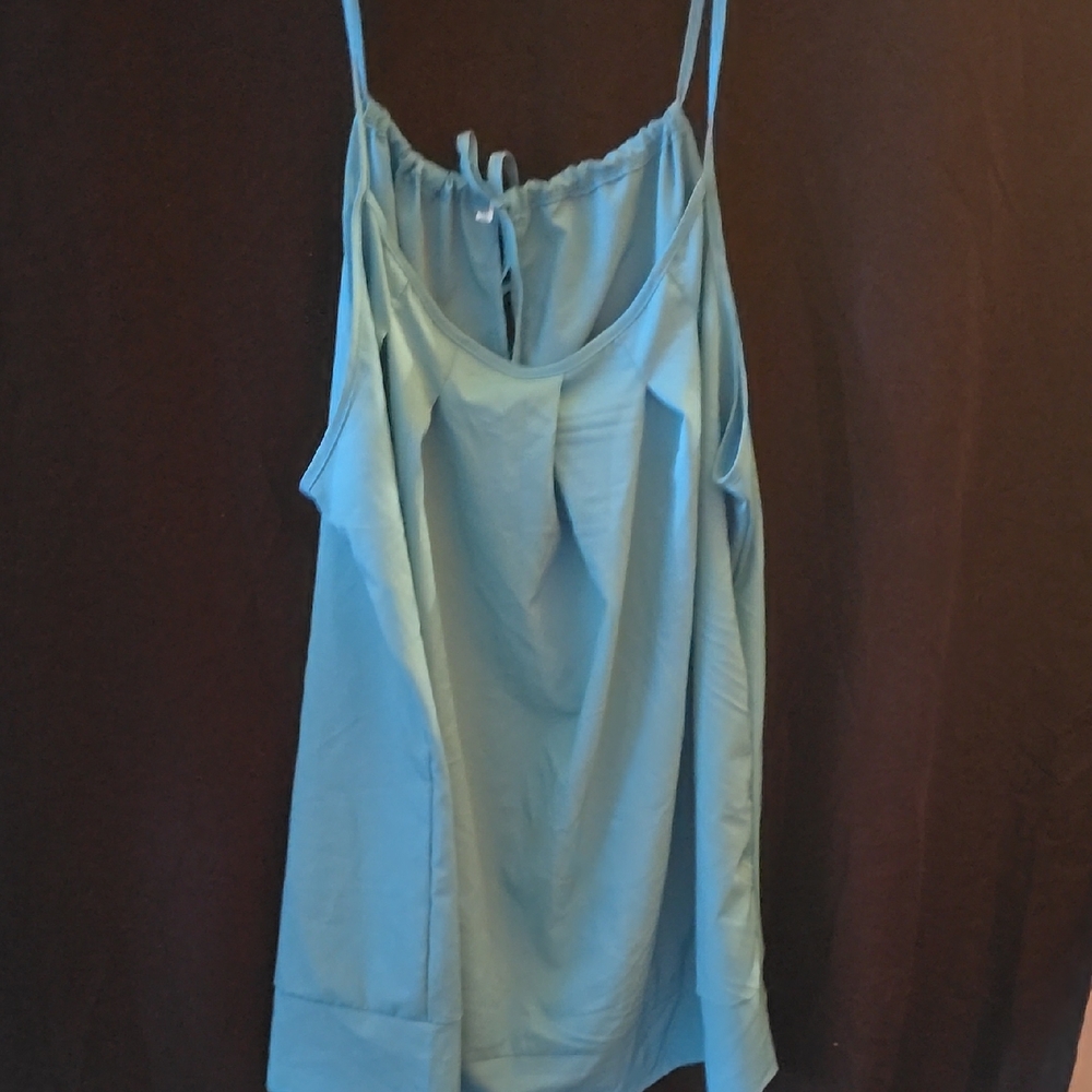 Women's Blue Spaghetti Strap Top